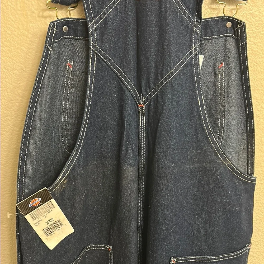 Dickies Men Blue Denim Overalls Size 36 x 32 - Picture 7 of 10